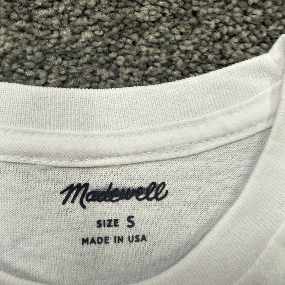 Mens S Madewell VOTE Graphic Unisex T Shirt White MC912 Crewneck Short Sleeve - Picture 3 of 9